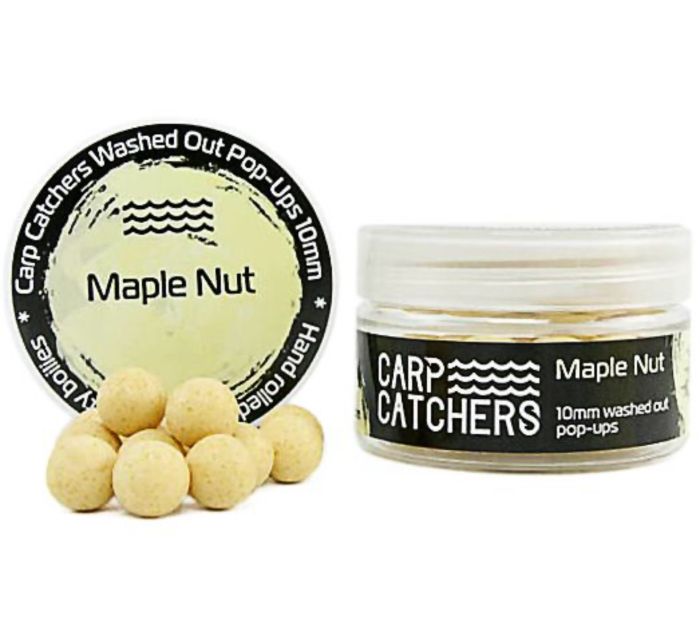 Бойли Carp Catchers Washed Out Pop Ups - Ø10 мм - 37-38 шт/уп - Maple Nut - Вимитий кремовий