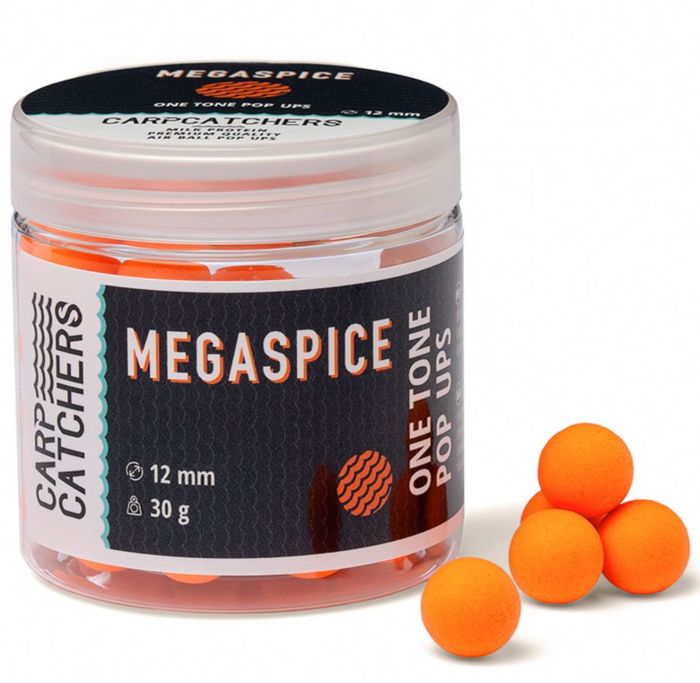 Бойли Carp Catchers Pop Ups - Ø12 мм - Fluoro Orange - Однотонні - Megaspice