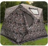 Палатка-куб зимовий чотиришаровий - Mircamping 2019 - Камуфляж - Мобільна лазня - З підлогою
