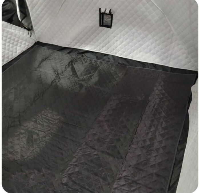 Палатка-куб зимовий чотиришаровий - Mircamping 2019 - Камуфляж - Мобільна лазня - З підлогою