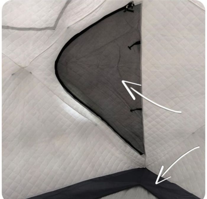 Палатка-куб зимовий чотиришаровий - Mircamping 2019 - Камуфляж - Мобільна лазня - З підлогою