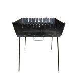 Мангал Чемодан - Розкладний - Зі знімними ніжками - Сталь 2 мм - 47x35x16 см - На 8 шампурів