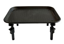 Карповий монтажний столик Anvi під підставку - З ніжками - Складаний - 40х30х(2+20+5) см - Пластик - Чорний