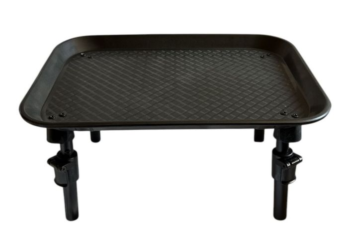 Карповий монтажний столик Anvi під підставку - З ніжками - Складаний - 35х25х(2+18+7) см - Пластик - Чорний