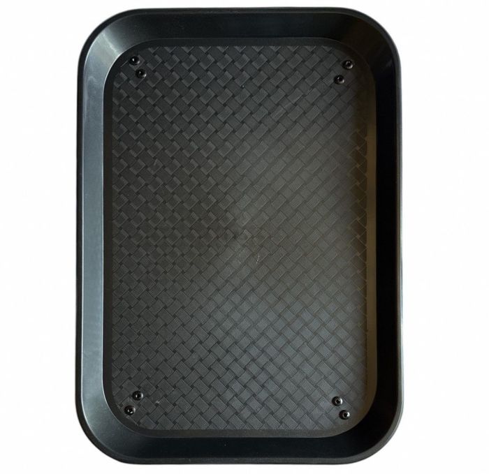 Карповий монтажний столик Anvi під підставку - З ніжками - Складаний - 35х25х(2+18+7) см - Пластик - Чорний