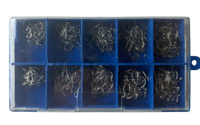 Набір гачків - Розміри 3-12 - 500 шт/уп - Білий