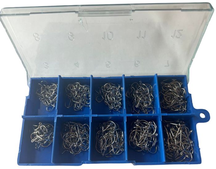 Набір гачків - Розміри 3-12 - 500 шт/уп - Білий