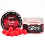 Бойли Carp Catchers Pop Ups - Ø15 мм - 30 шт/уп - Squid Spices - Червоний