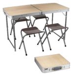 Стіл 4 стільці Китай 60х120 - Білий