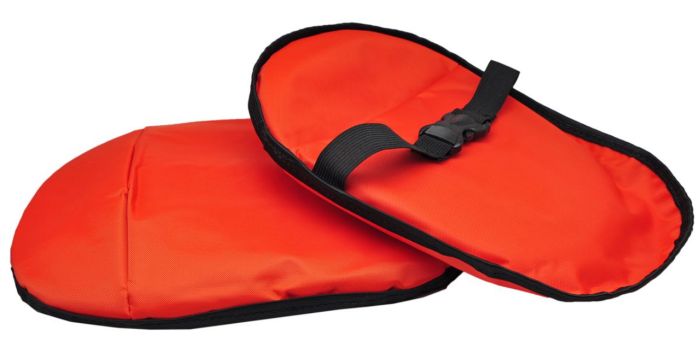 Наколінники зимові звичайні 35 см - помаранчеві