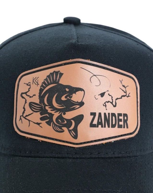 Кепка-трекерка Кентавр - Аплікація fish ZANDER - 57-58 розмір - Коттон - Чорний