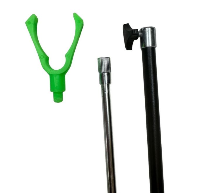 Підставка під сигналізатор - Рогач - Різьблення пластик -Зелений 1,2 м