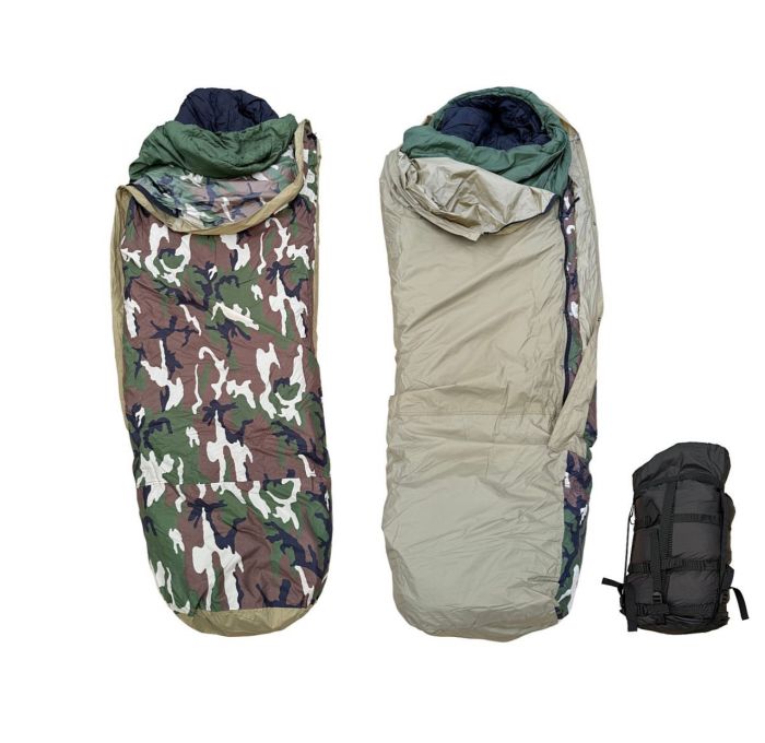 Спальник "Кіборг New 2025" ЗСУ - Спальний мішок 3в1 - Камуфляж/Зелений/Чорний - Для всіх сезонів