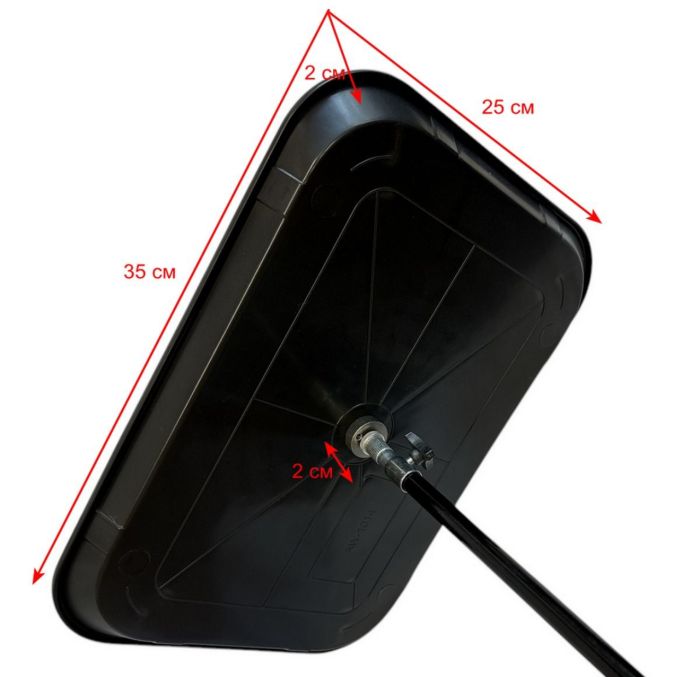 Карповий монтажний столик Anvi під підставку - З адаптером - 35х25х4 см - Пластик - Чорний