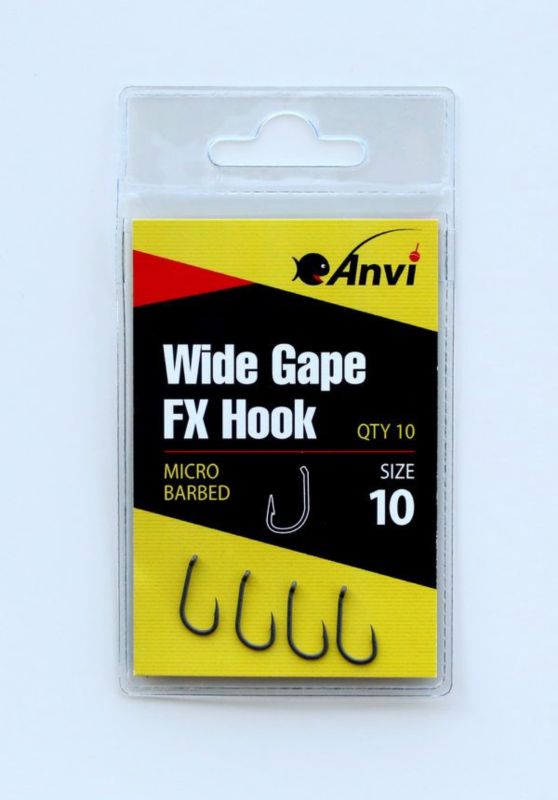 Гачок короповий Anvi Wide Gape FX Hook №10 - 10 шт/уп