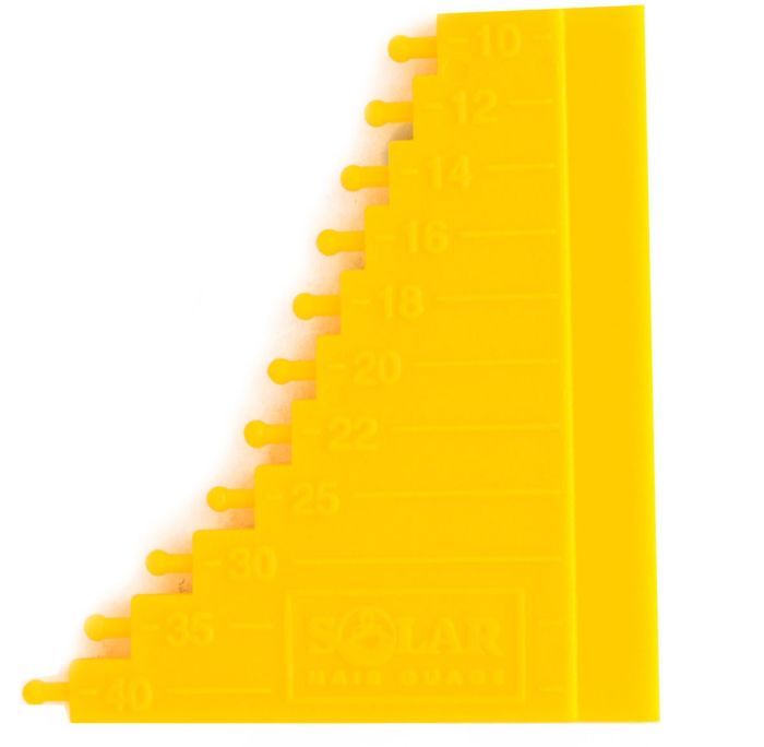 Вимірювач волосся Solar Hair Gauge Tool - Жовтий