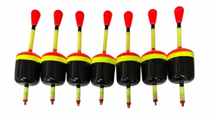 Поплавець для лову товстолоба, хижака XL - Червоно-жовто-чорний