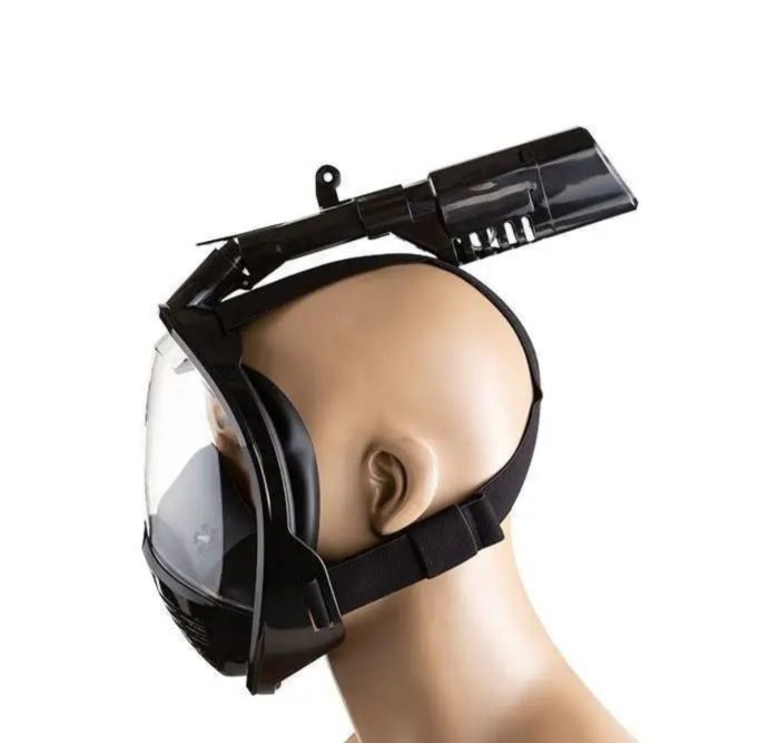 Маска для плавання - Повнолицьова - M2068/L34 - Розмір L/XL - Чорний