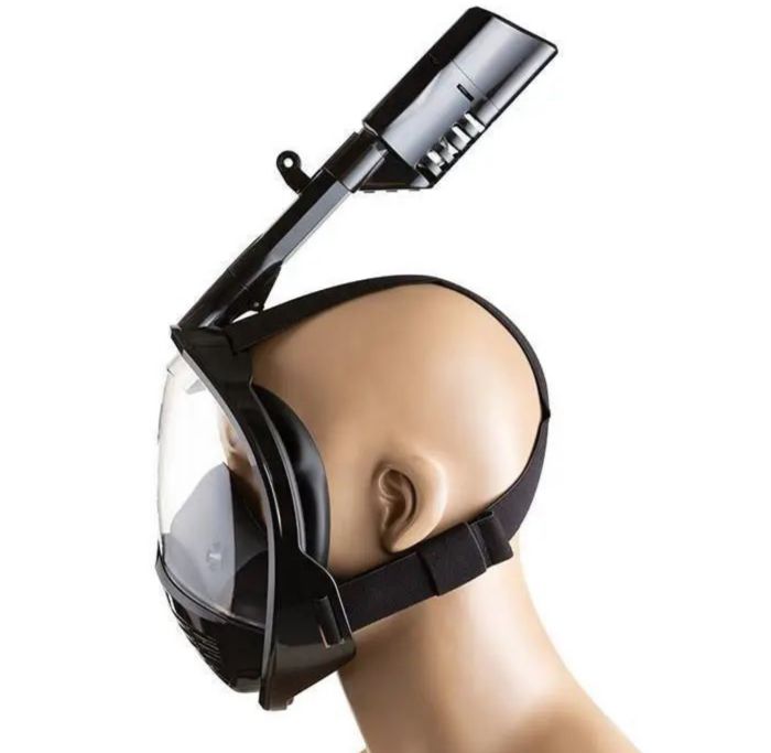 Маска для плавання - Повнолицева - M2068/S1 - Розмір S/M - Чорний