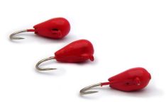 Мормишка Вольфрам Крапля Фарбована - Червона - 10 шт./уп