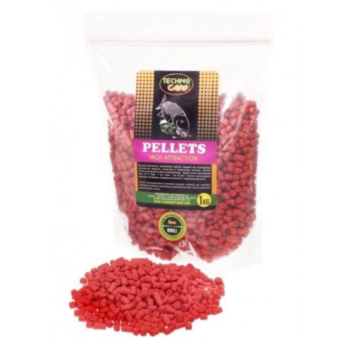 Пеллетс Технокарп Flavored High Attraction - Krill - 1 кг