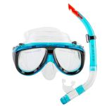 Маска та трубка Dolvor M213-1+SN52P - Комплект - Блакитний