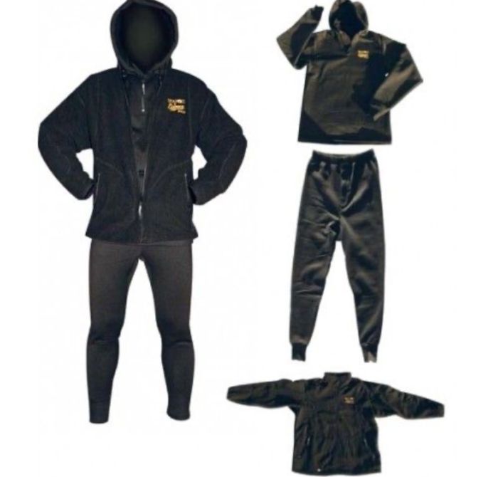 Термобілизна Sea Fox - Black Warm Suit - Фліс