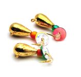 Мормишка Вольфрам Крапля з бісером - Золото - 10шт./уп - 1.04 г, Гачок №12