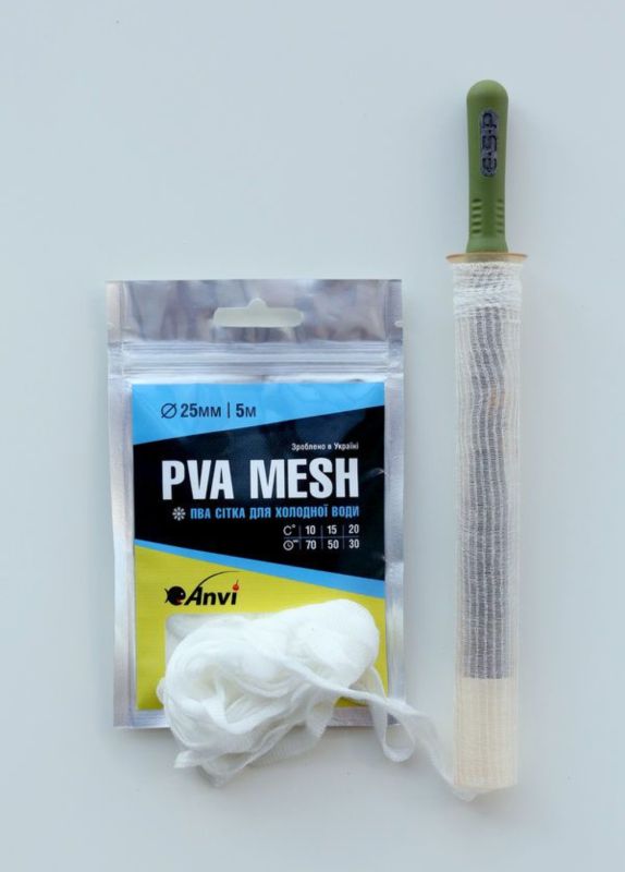 ПВА сітка Anvi PVA Mesh - Швидкорозчинна - Для холодної води - Ø15 мм