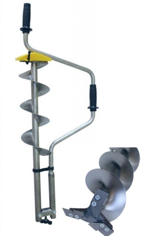 Льодобур Барнаульський Титановий ТЛР-130Д-3Н (3 ножі, стандарт)