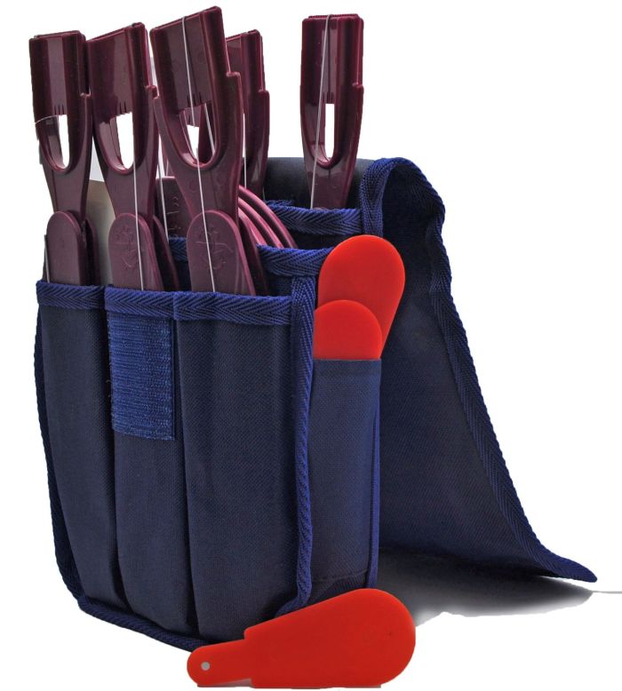 Набір жерлиць А-Elita - Не обладнані - Бордовий - 6 шт. + Чохол