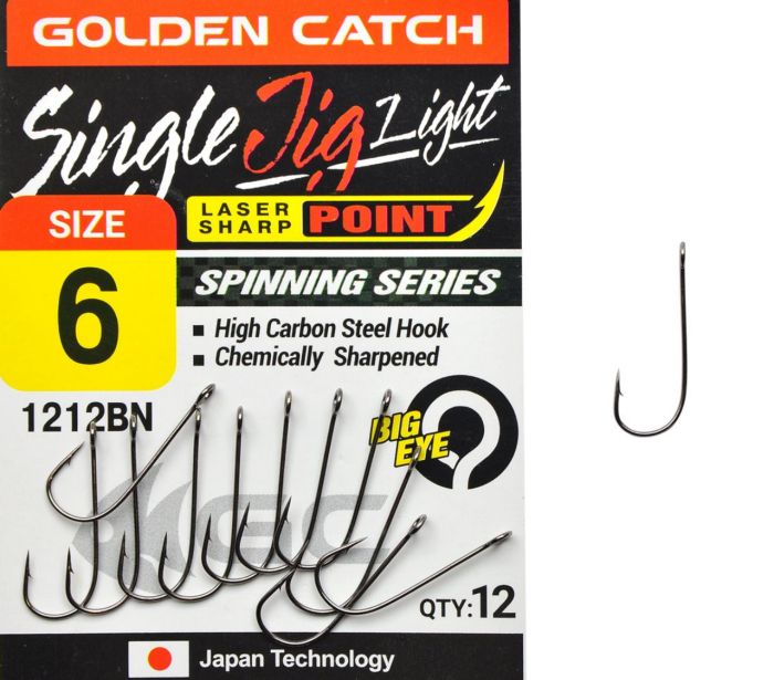 Гачок Golden Catch 1212BN - Мікроджиговий - 12 шт/уп