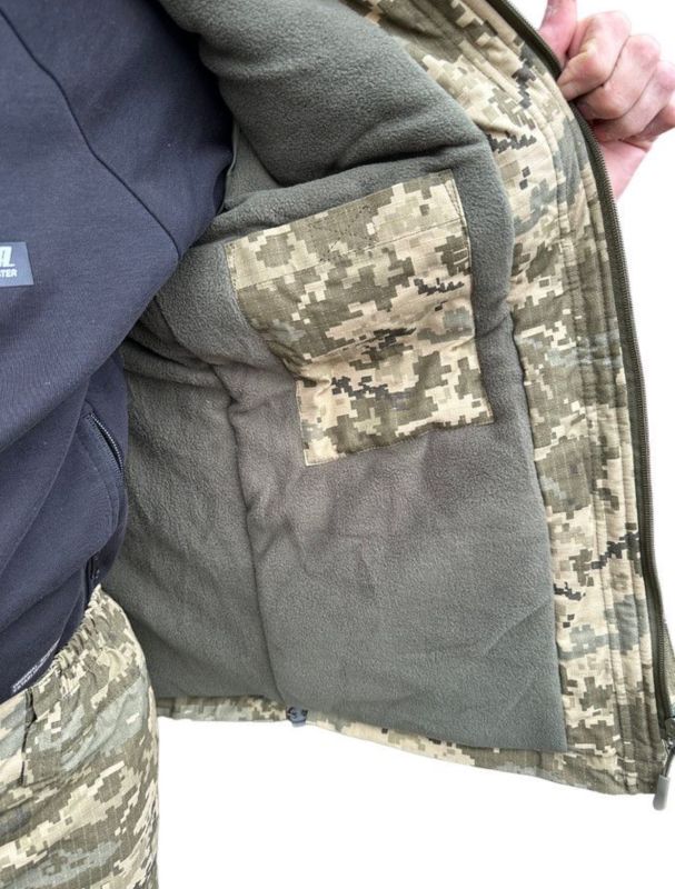 Костюм зимовий Гірка - Куртка+штани - Підкладка фліс - Піксель