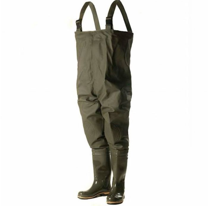 Напівкомбінезон для риболовлі, вейдерси Nordman 15 ПВХ + Вінітол - Оліва