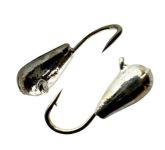 Мормишка Вольфрамова - Крапля Середня №3 - 0.5 г - Прибалтика - Срібло - 10 шт/уп