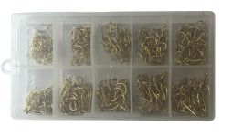 Набір гачків - Розміри 3-12 - 500 шт/уп - Золото