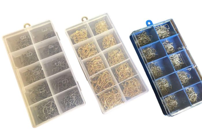 Набір гачків - Розміри 3-12 - 500 шт/уп - Золото