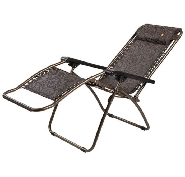 Шезлонг 8009-1, 200x68 см - Коричневий