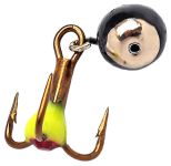 Мормишка Вольфрамова Володимирська "Диявол-Дробинка з підвісним трійником зі стразом" з/к - 4 мм - 0,7 г - Арт.55