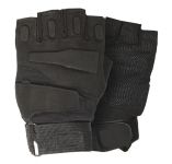 Рукавички тактичні ЗСУ - З відкритими пальцями - М'яка кістка - Чорний