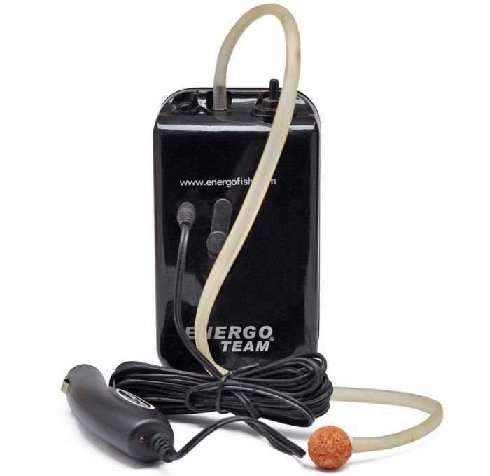 Компресор для живця Energoteam - Чорний - Живлення 2 батарейки + Прикурювач