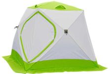 Палатка зимова Лотос Куб Класік С9 - Зелена (дуга - склопластикова арматура)