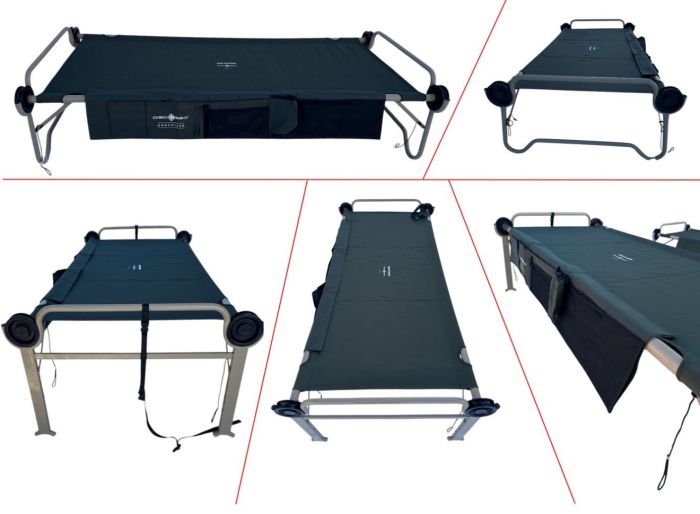 Ліжко туристичне складне універсальне Arm-O-Bunk - Двоярусне - 3в1 з органайзерами - З чохлом