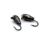 Мормишка Вольфрам Крапля з каменем - Нікель - 0,442 г, Гачок №16