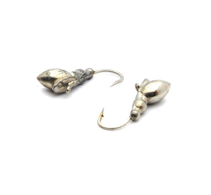 Мормишка Вольфрам Бабка - Темне срібло - 10 шт./уп