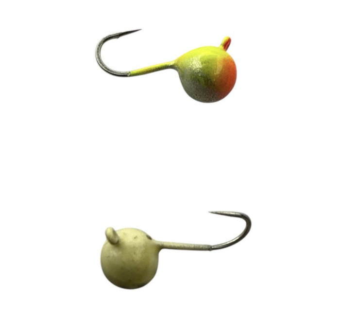 Мормишка Вольфрамова Hayabusa Куля - Фарбована - Біла - 1,19г, Ø5мм, Гачок №14