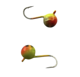 Мормишка Вольфрамова Hayabusa Куля - Фарбована - Жовта 1,19г, Ø5мм, Гачок №14