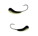 Мормишка Вольфрамова Hayabusa Уралка - Фарбована - Чорний - 1,5г, Ø5мм, Гачок №12