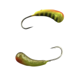 Мормишка Вольфрамова Hayabusa Уралка - Фарбована - Жовтий - 1,5г, Ø5мм, Гачок №12