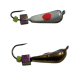 Мормишка Вольфрамова "Латишка" Грушка - З кубиком хамелеон - МК1094